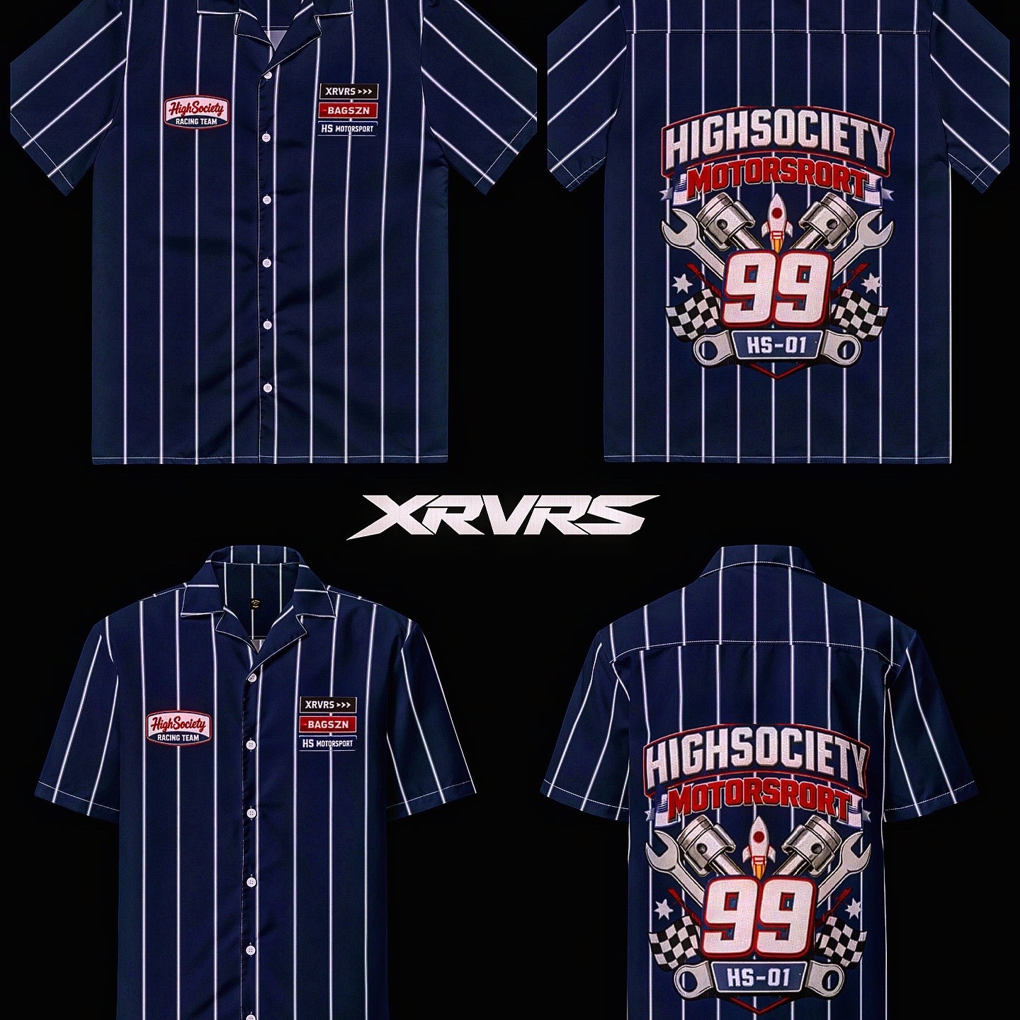 HIGHSOCIETY XRVRS MECHANIC BUTTON DOWN SHIRT