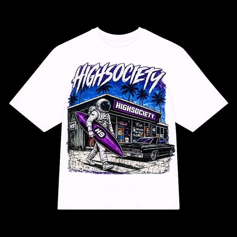 HIGHSOCIETY XRVRS SURFERS TURF TSHIRT