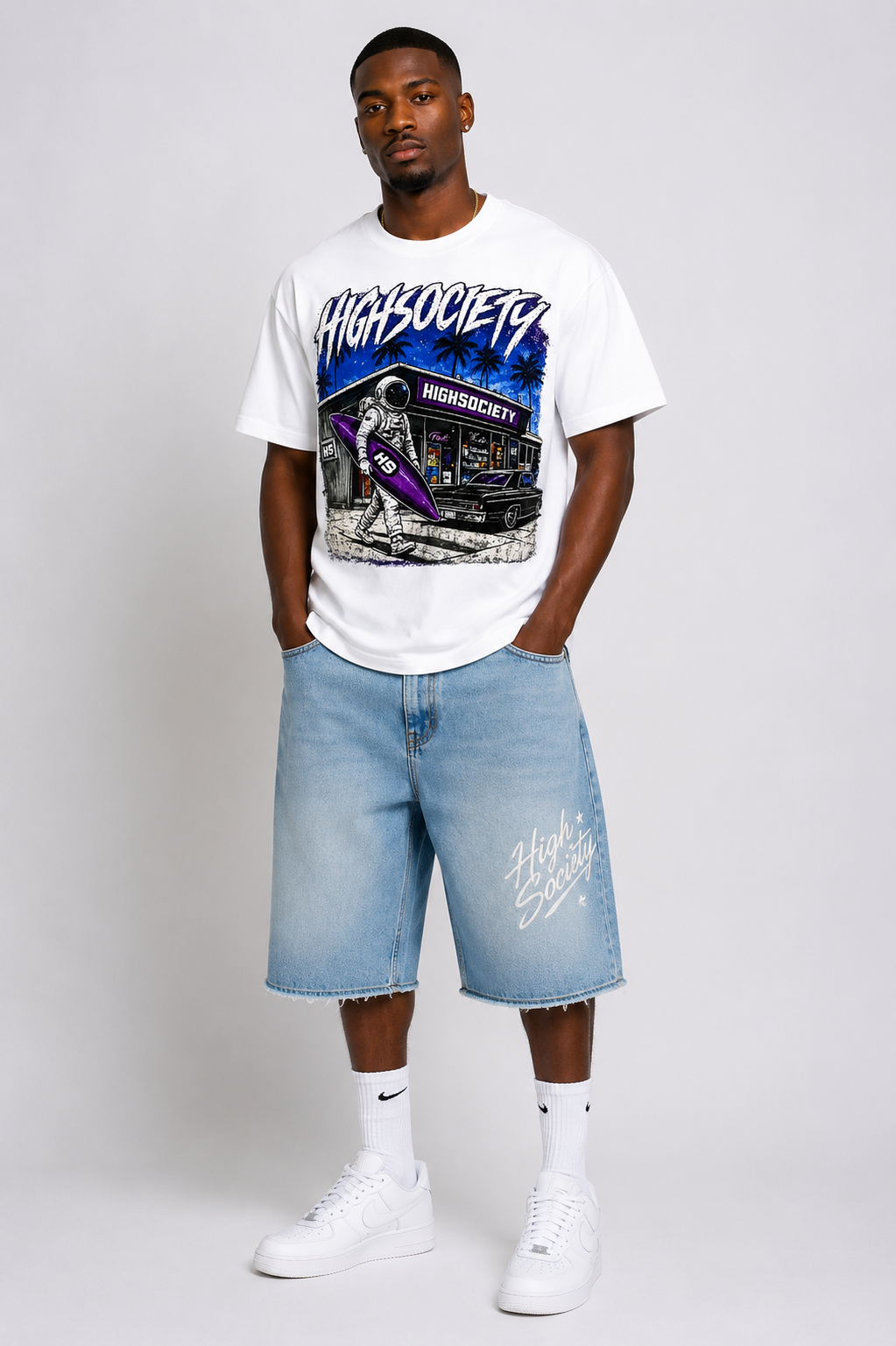 HIGHSOCIETY XRVRS SURFERS TURF TSHIRT