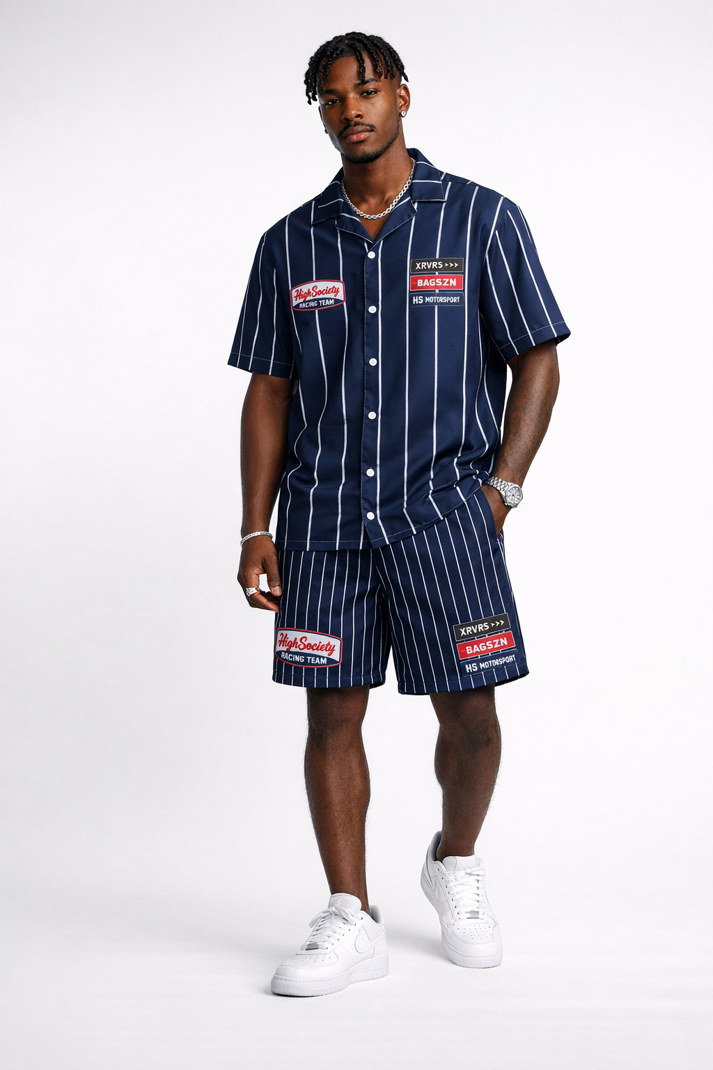 HIGHSOCIETY XRVRS MECHANIC BUTTON DOWN SHIRT
