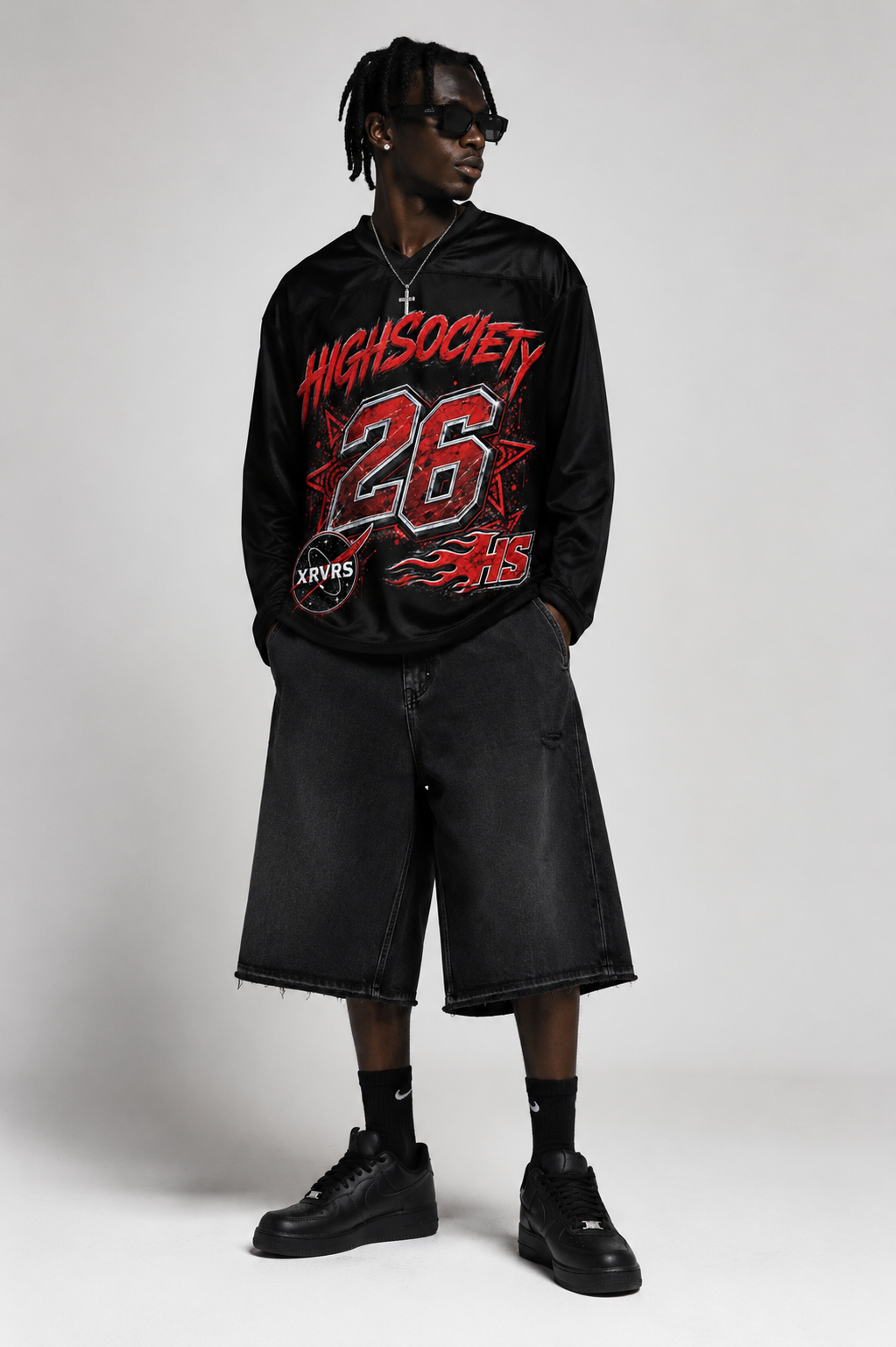 HIGHSOCIETY XRVRS RED KNIGHTS HOCKEY JERSEY