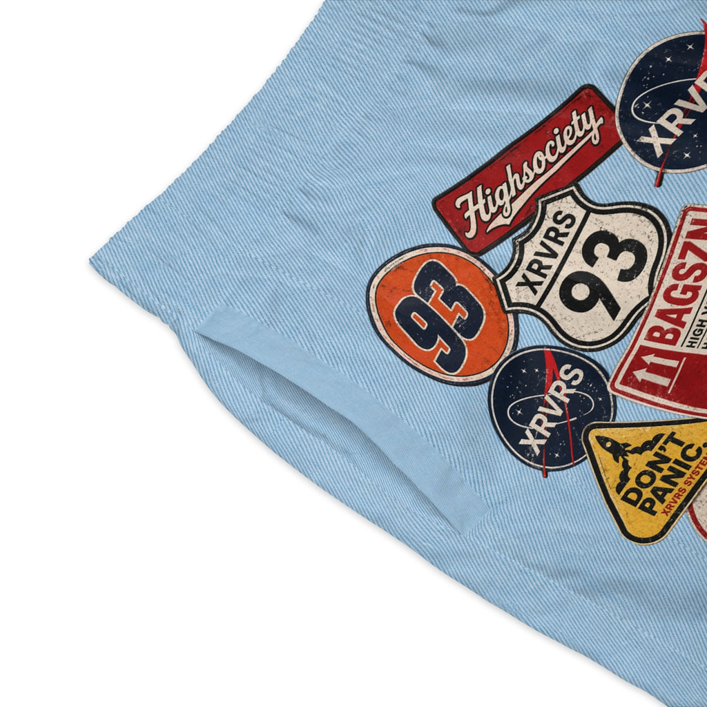 HIGHSOCIETY XRVRS LABEL PATCH SHORTS