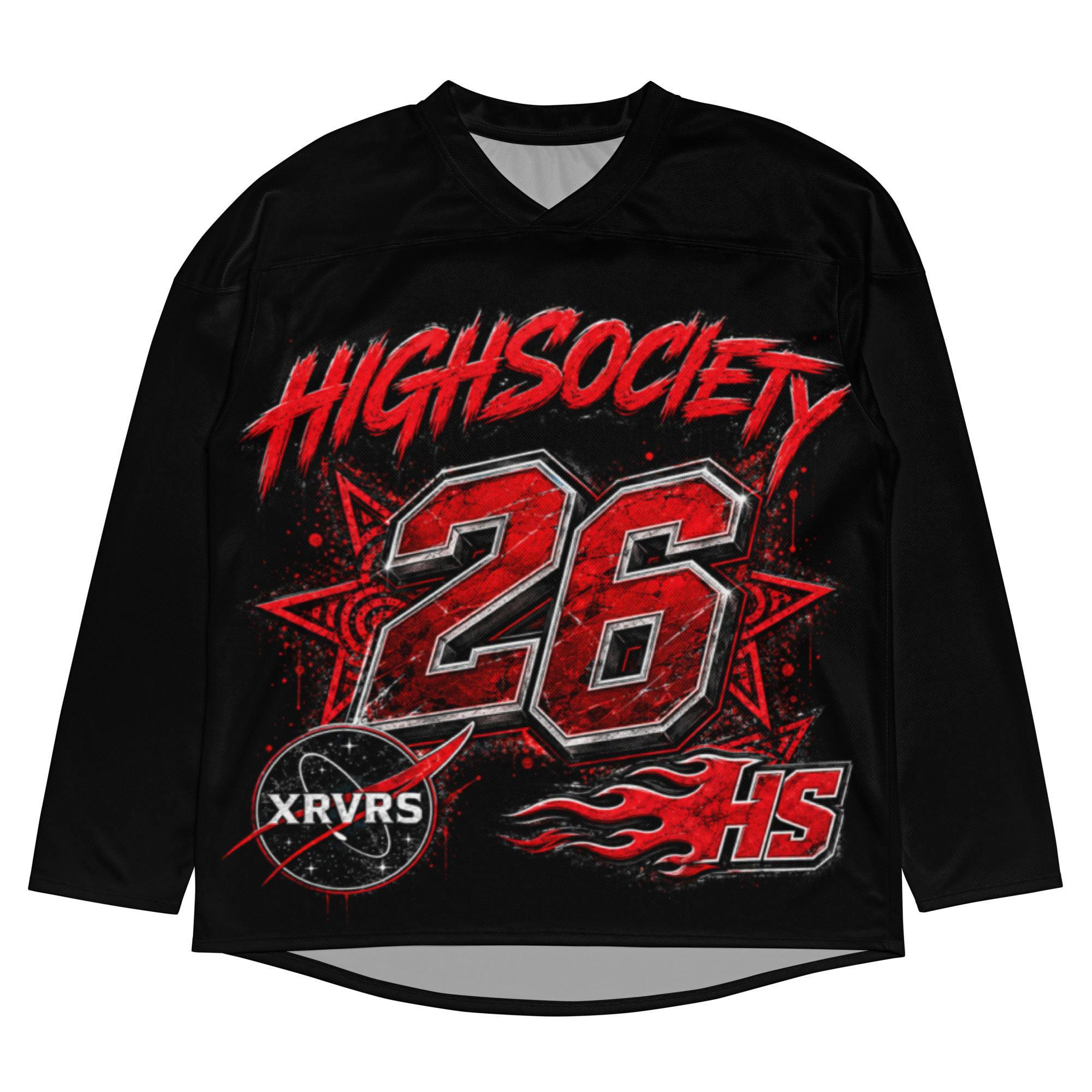 HIGHSOCIETY XRVRS RED KNIGHTS HOCKEY JERSEY