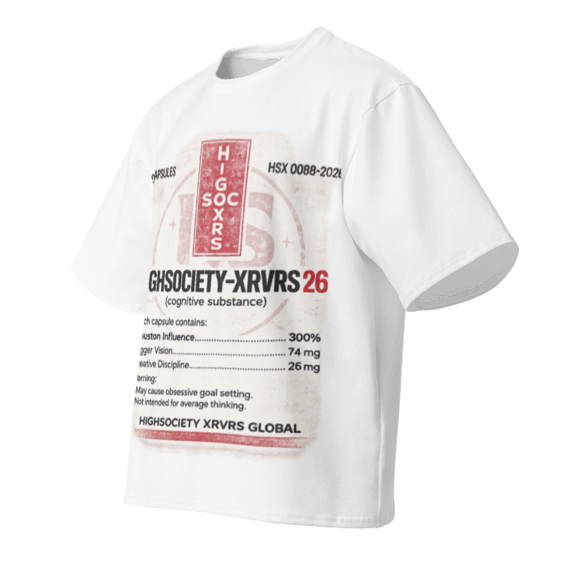 HIGHSOCIETY XRVRS SCRIPT TSHIRT